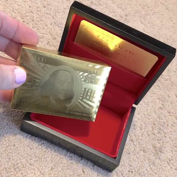 🦋FREE with 2+ bundle- Playing cards, gold foil